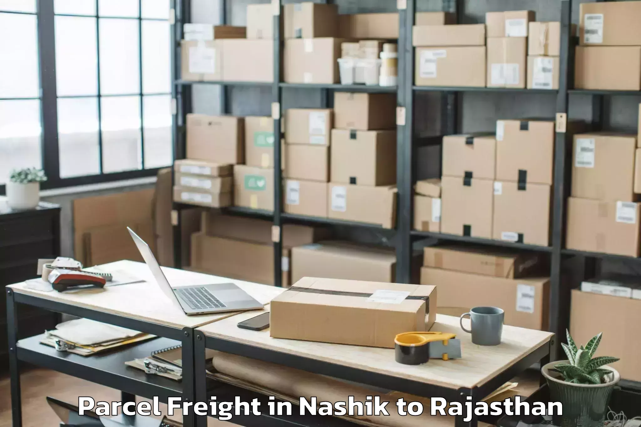 Nashik to Sangam University Bhilwara Parcel Freight Booking